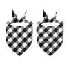 Dogs Checkered Scarf Pet Plaids Neckerchief Holiday Bandana Party Accessories