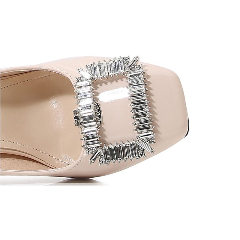 Fashion 2025 High Heels Women Party Shoes Rhinestone Elegant Ladies Pumps Black Red White Plus Size 42 Super High Heel 10cm A47720