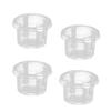 100 PZ Contenitore Trasparente con Coperchio Contenitori Coperchi Coppa Gelatina Snack Coppa Gelato Yogurt