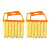 2/4Pcs Gap Brush Ergonomic Handle Efficient Shutter Cleaner with 7-Finger Design Blinds Air Vents Multi-layer Dust Removal Tool