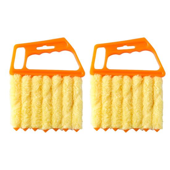2/4Pcs Gap Brush Ergonomic Handle Efficient Shutter Cleaner with 7-Finger Design Blinds Air Vents Multi-layer Dust Removal Tool