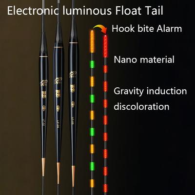 Super Bright Night Fishing Smart Float Top Bite Alarm Luminous Ultra Sensitive Electronic Floats Buoy Outdoor Fishing Accessory