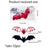12Pcs/Set 3D Bat Halloween Wall Decor PVC DIY Home Decoration Sticker Party Supplies