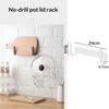 No Drill Pot Lid Holder Wall Mounted Cutting Board Rack Self Adhesive Kitchen Cabinet Door Storage Organizer