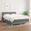 Exclusive House - Slatted Bed Base with Mattress Dark Grey 140x200cm Fabric