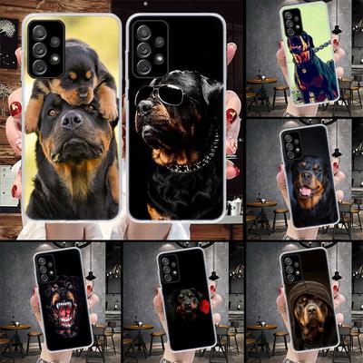 Rottweiler Dog Soft Phone Case For Samsung Galaxy A12 A22 A32 A52 A72 A02S A51 A50S A71 A70 A31 A20S Note 20 Ultra S10 A10S Gala