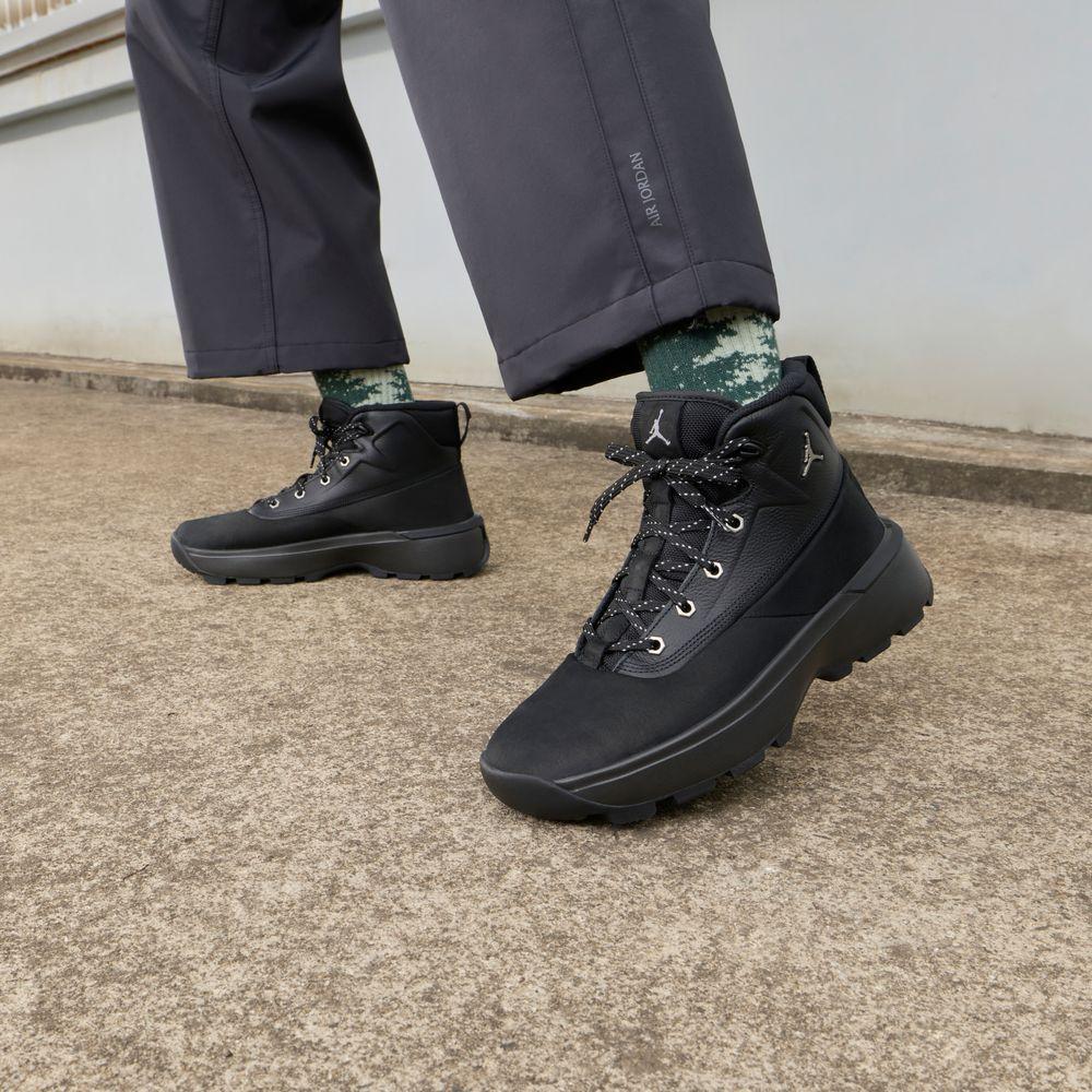 Jordan City Boot Black Metallic Silver 40