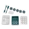 Seed Starter Tray 12 Cells Adjustable Humidity Thickened Seed Starting Kit with Clear Dome Base for