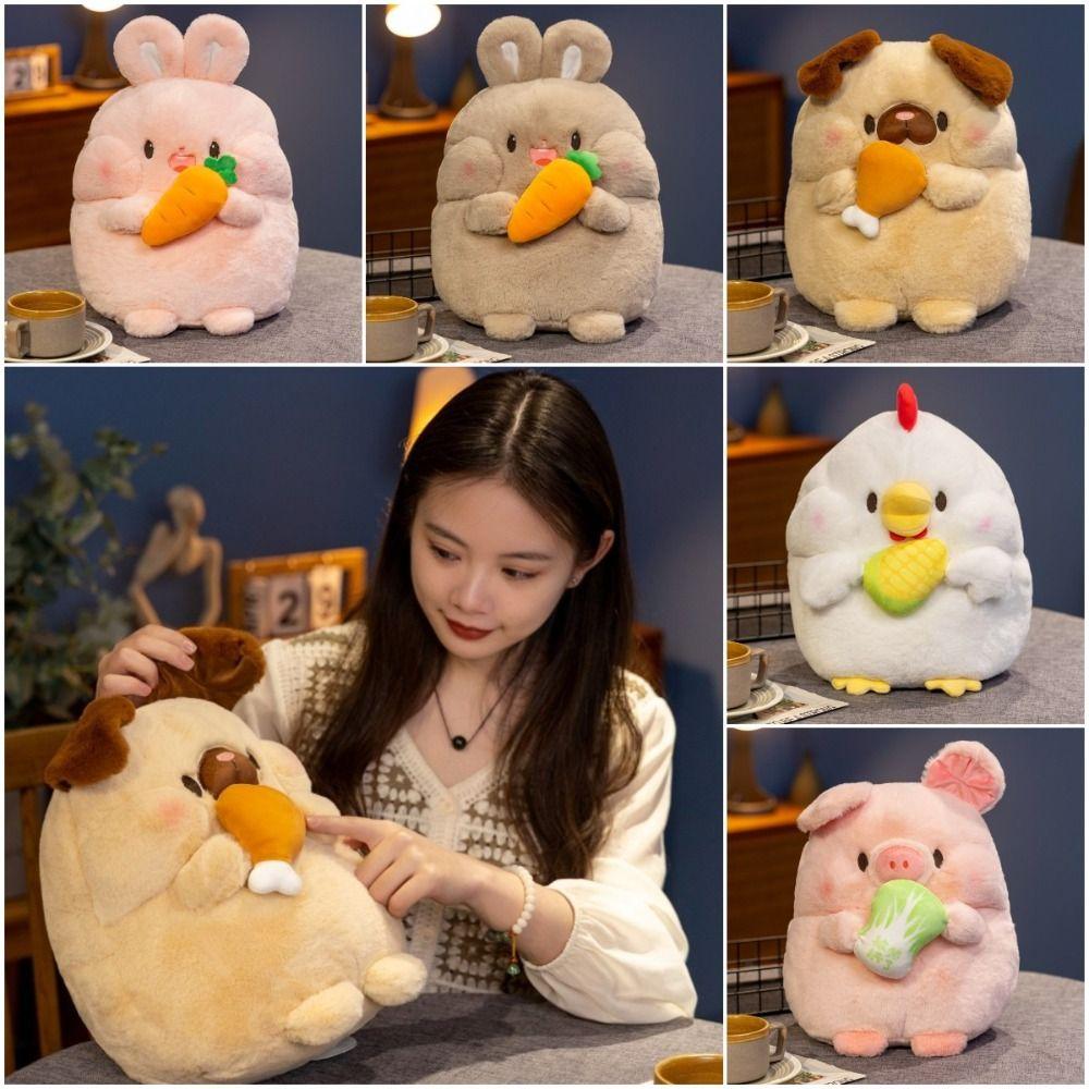

Stuffed Animal Dog Pig Chick Rabbit Plush Toys Pink Rabbit Stuffed Doll Hugging Pillows