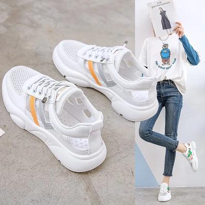 2024 Classic Hollow Mesh Breathable Casual Shoes Spring and Autumn Women's Comfortable Soft Bottom Running Sports Shoes Sneakers