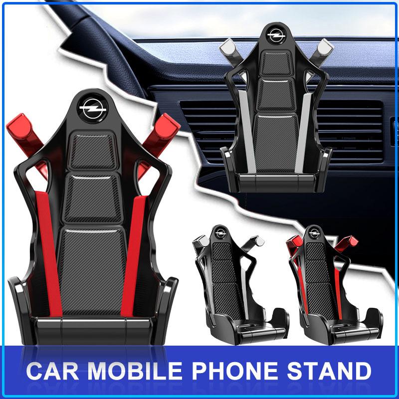Racing Seat Style Car Phone Holder Emblem Air Vent Gravity Mount Auto Cell Phone Stand For Opel Astra C G H Insignia J K Zafira B Corsa Vectra C Corsa