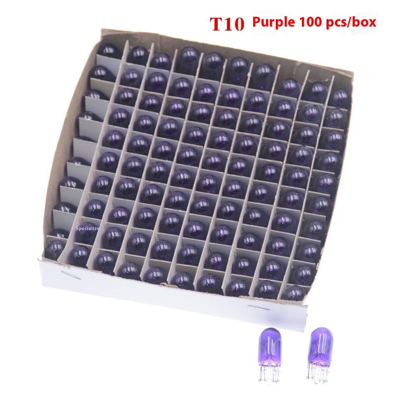 

100 шт./коробка T10 5 Вт светодиодная автомобильная лампа Cob стекло белая авто автомобили купольная лампа для чтения ДХО лампа стиль 12 В лампа номерного знака