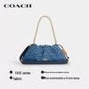 COACH Faye Iconic Denim Large Shoulder Crossbody Bag