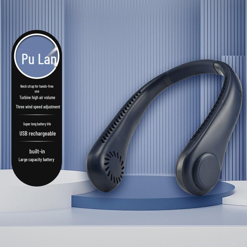 L8 USB Rechargeable Neck Fan: Silent, Portable, Mini Wearable with Long Battery Life - Ideal Gift