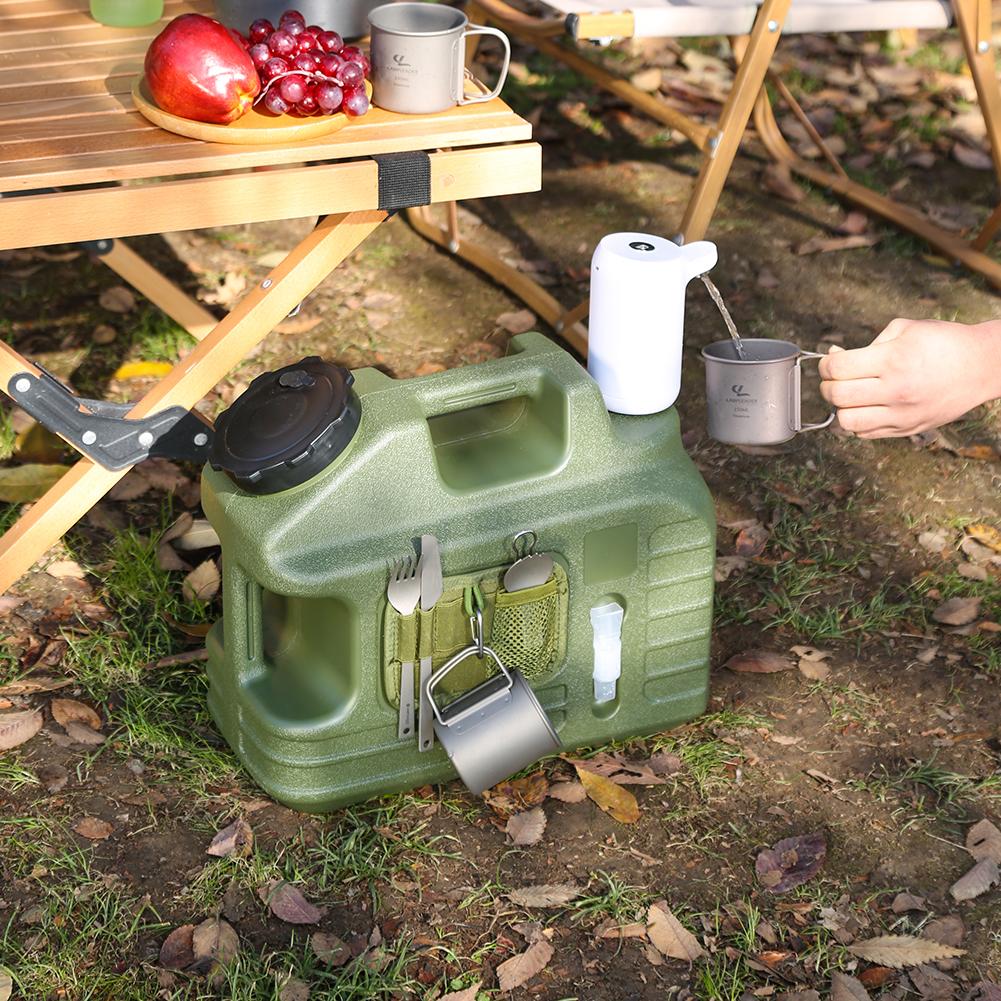 Tragbarer Wassertank 13L Auslaufsicherer Trinkwasserbehälter Große Kapazität Wasserspender Aufbewahrungsbehälter für Fahrzeug Auto Camping