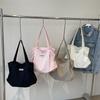 Shoulder Bag Women's Large Capacity Pleated Solid Color Tote Bag