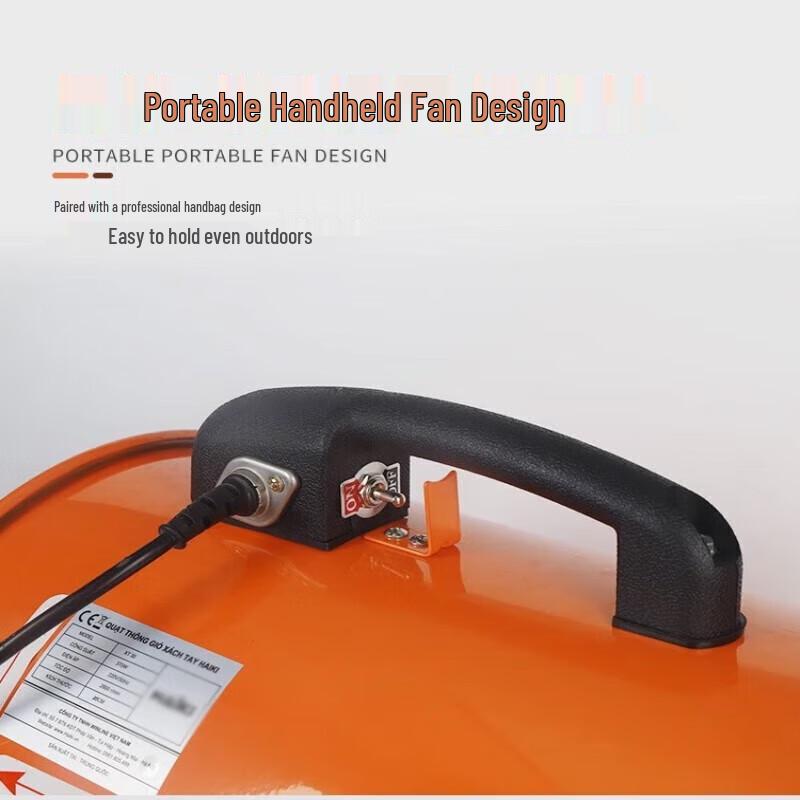 20-inch Portable Axial Flow Fan with 10m Duct CN Plug (adapter Included)