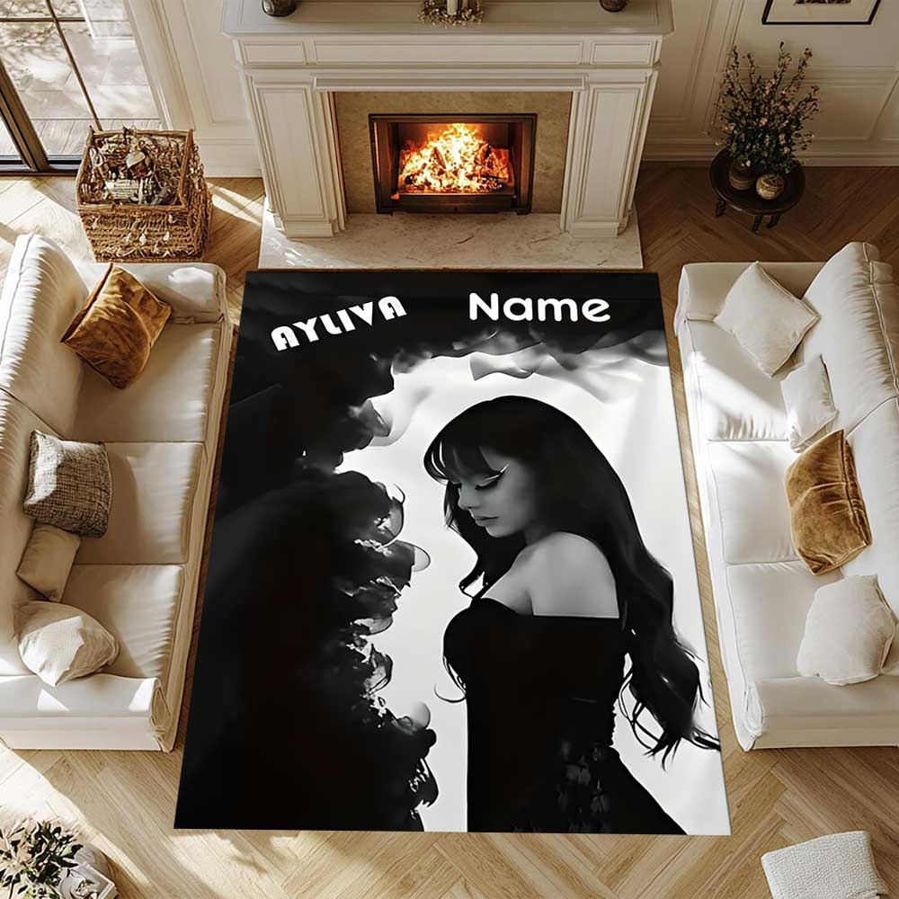 Ayliva Customize your name rug, office chair cushion, home bedroom living room gift.