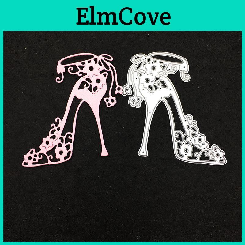 Cutting Metal High Heel Shoes Dies Stencils Die Cut For Diy Scrapbooking Album Paper Card Embossing