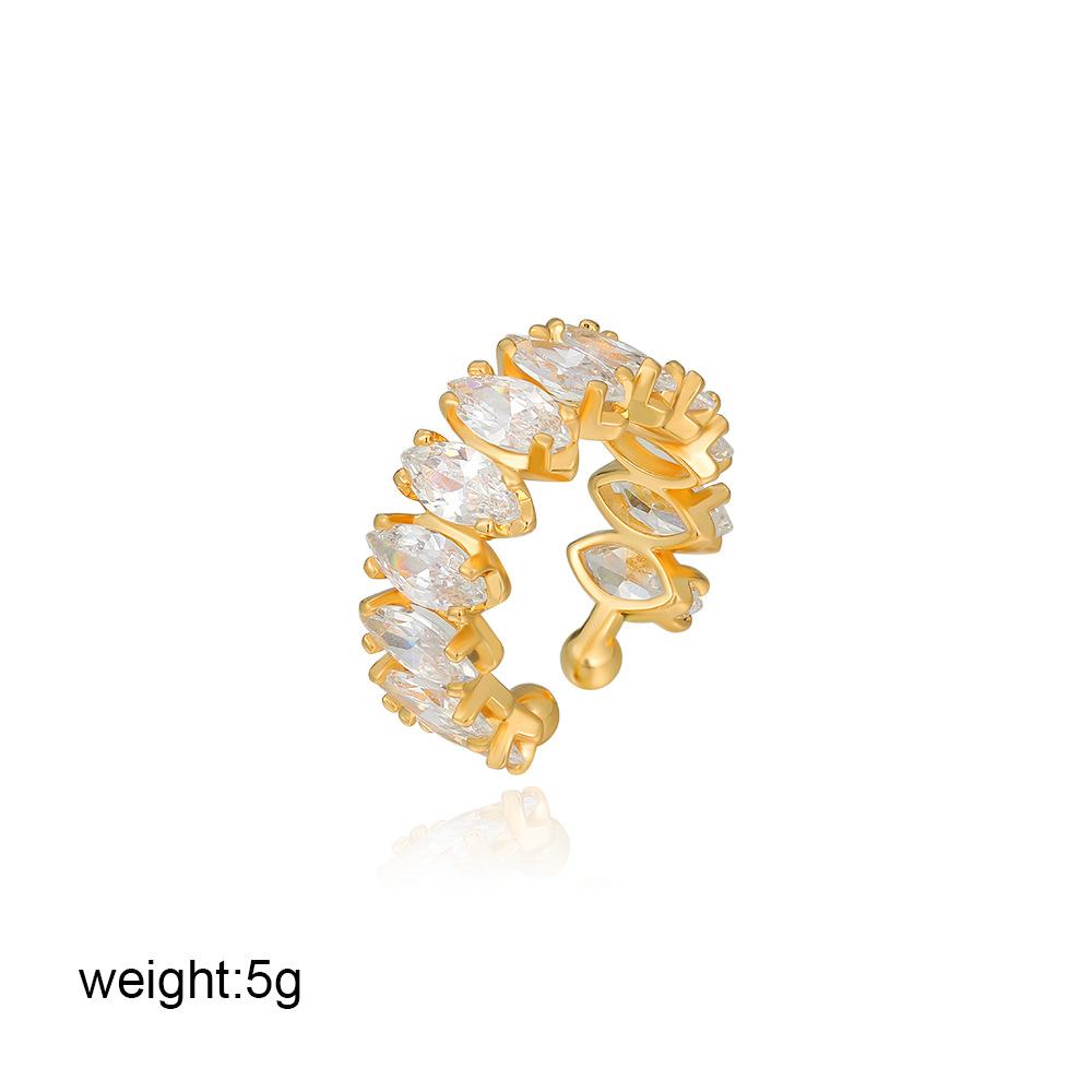 18K Gold and Silver Two-color French Retro Stacked Ring Simple Versatile Ring Hand Jewelry