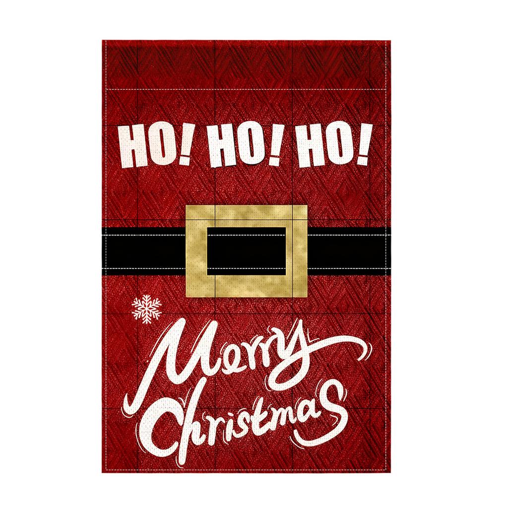 Christmas gingerbread Garden Flag 12x18 Inch Double Sided for Courtyard Outdoor Welcome Flag Decoration (Excluding flagpole)