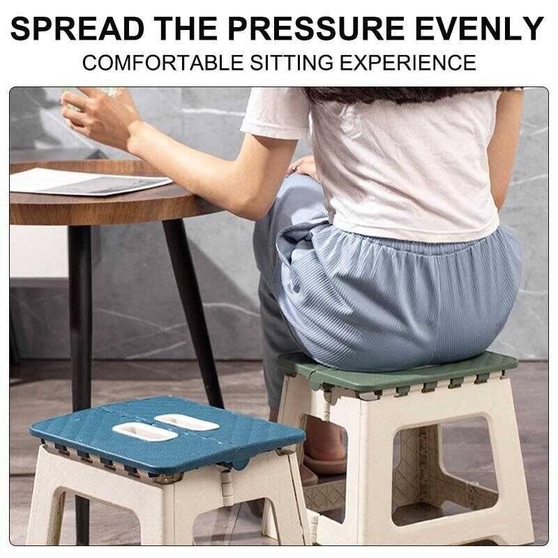 Outdoor Folding Chair Lightweight Portable Picnic Stool for Camping Fishing Adjustable Easy Carry for Home Use
