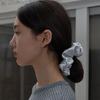 Silky Satin Scrunchie (Silver)