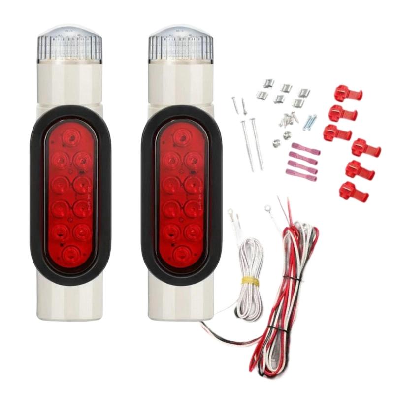 Strong LED Boat Trailer Signal Light Multiple Function Brake Turn Marker Lights Weather Resistant LED Navigation Light белый