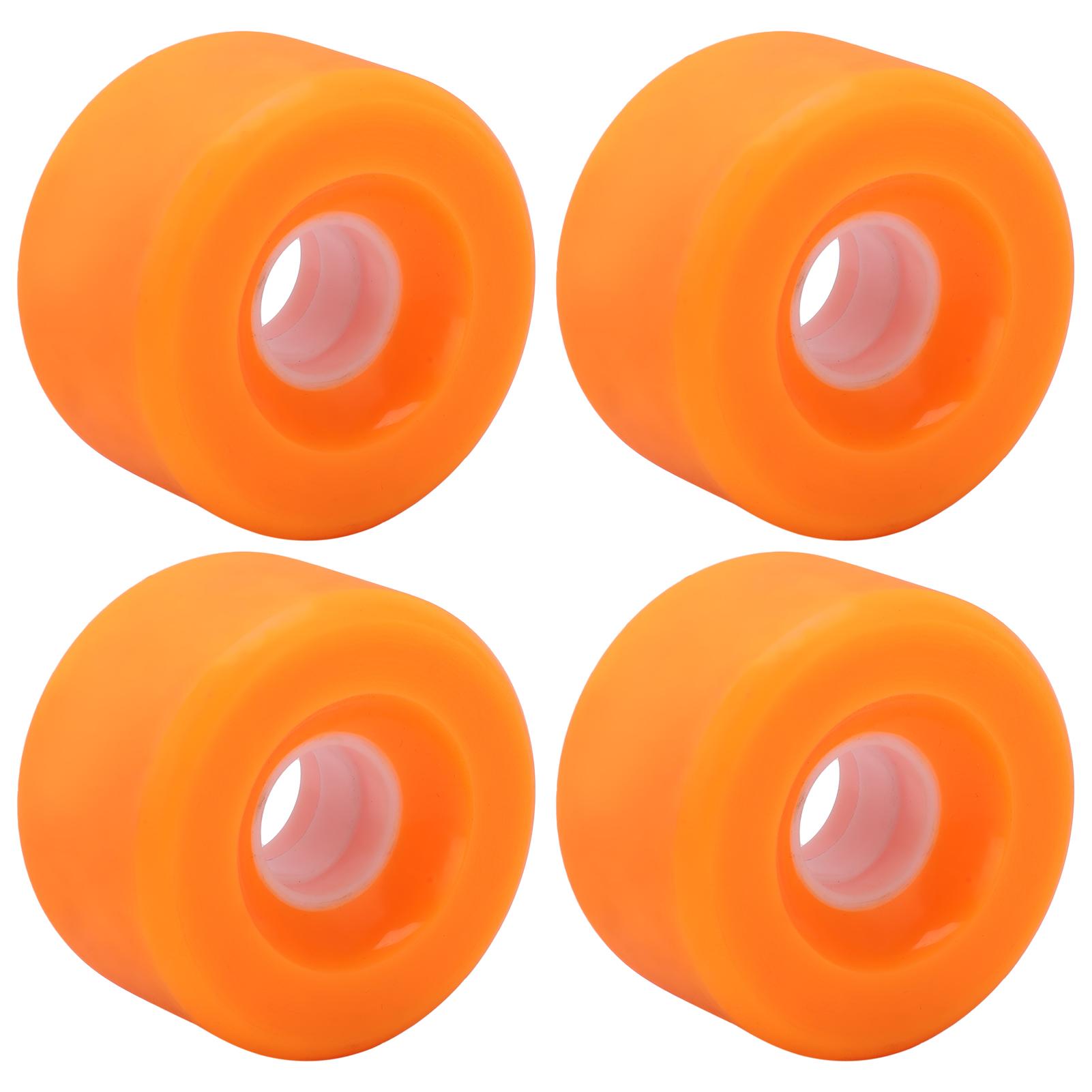 

PUENTE 4pcs 70x42mm Skateboard Wheels 80A Longboard Cruiser Wheels Replacement PartsOrange