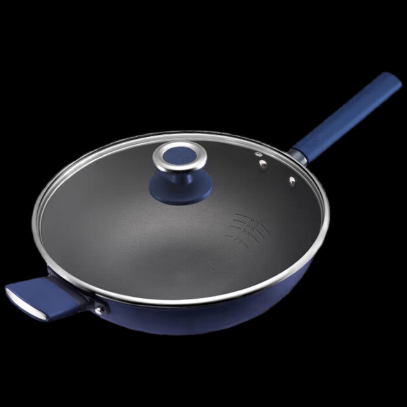 ASD 34cm Titanium Crystal Non-stick Wok