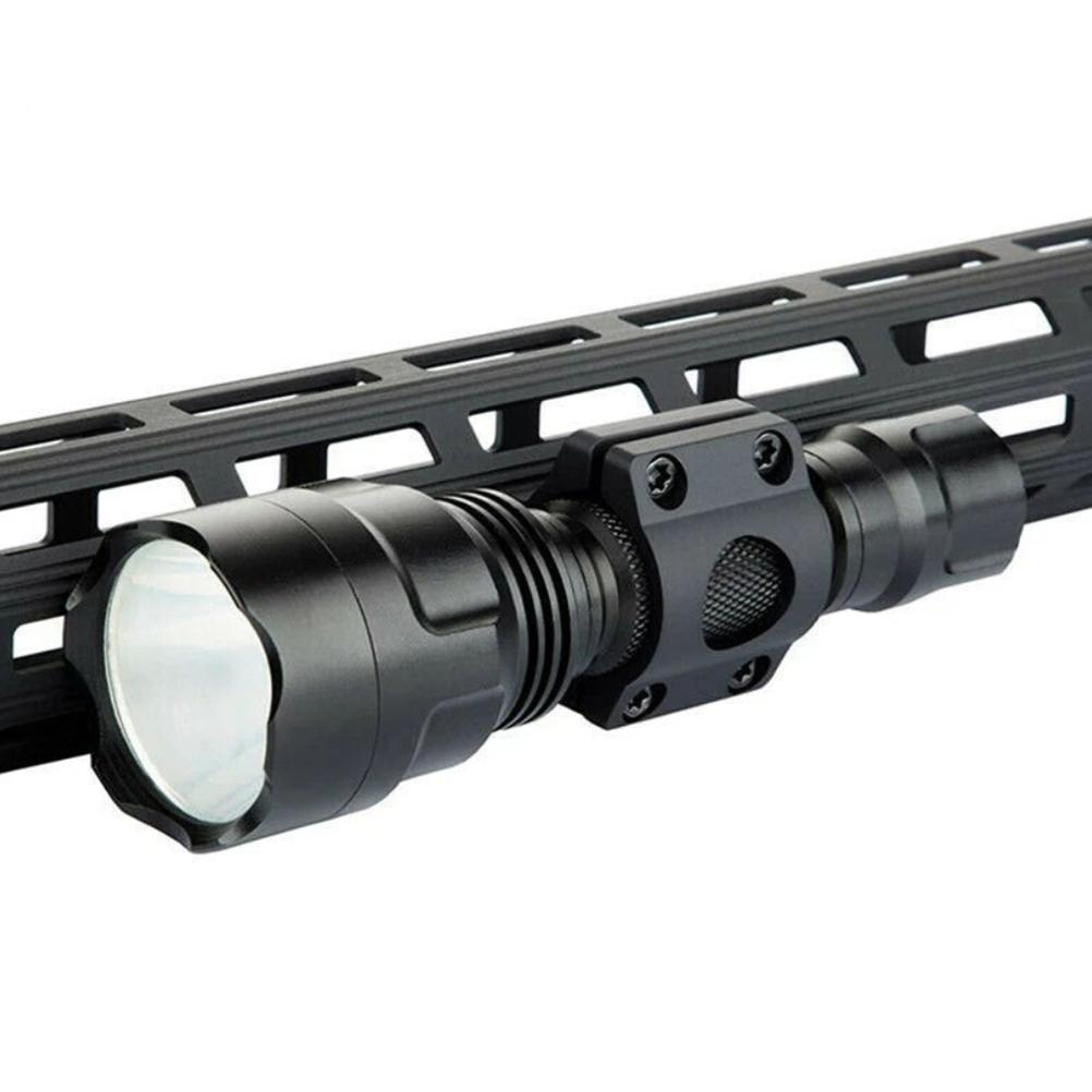 25.4mm Mlok Offset Flashlight Ring Mount for Mlok Rail System Aluminum Alloy Flashlight Mounting Bracket