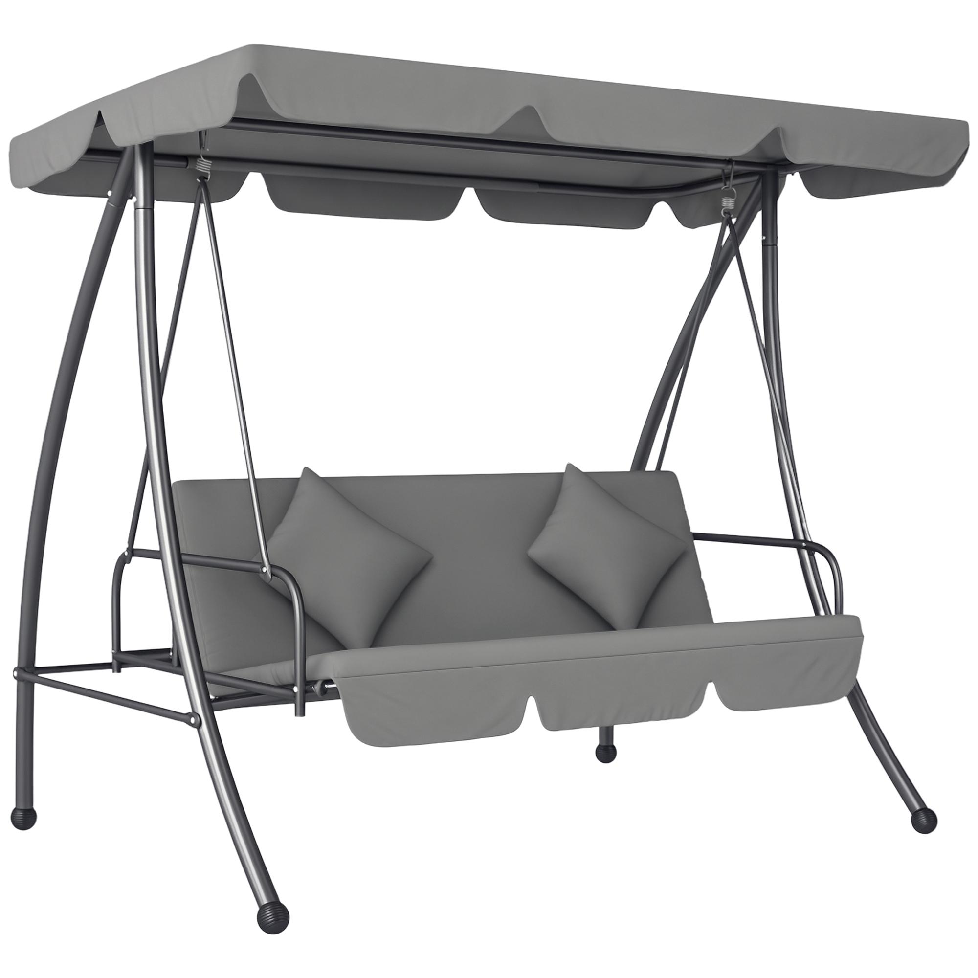 Outdoor 2-in-1 Swing Chair Lounger 3
