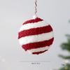 Plush Surface Christmas Tree Pendant 10CM Hanging Balls Ornament  Christmas Tree