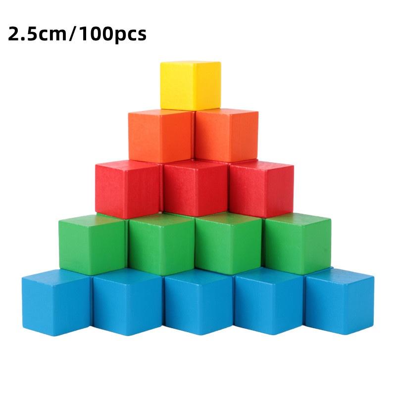 Hochwertige Holzwürfel Mathespielzeug für Kinder