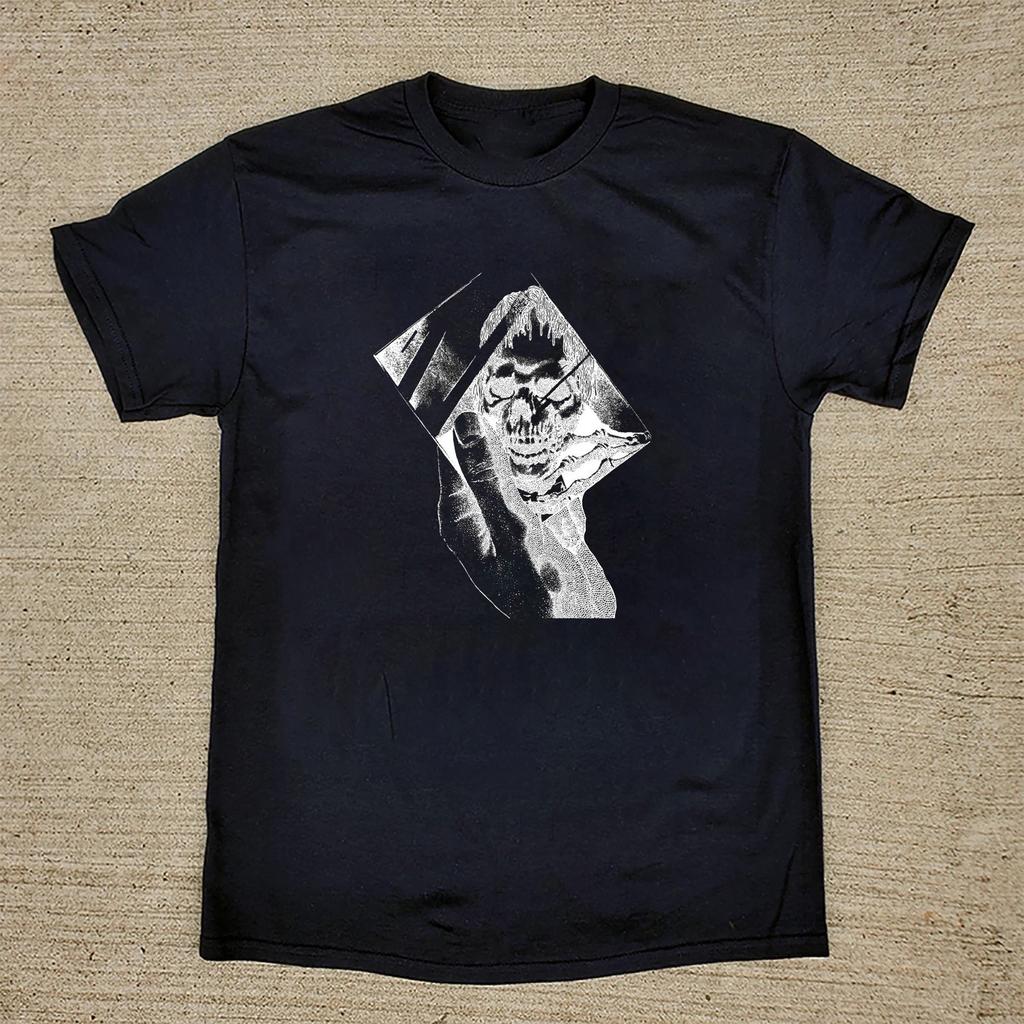 Oneohtrix Point Never Camicia Nera in Cotone L218