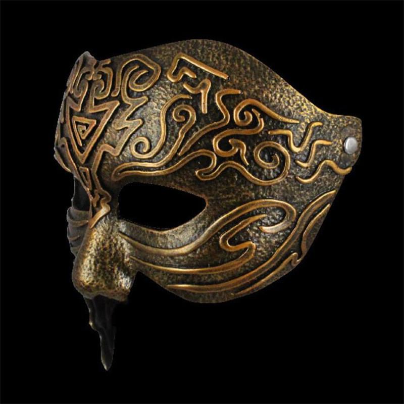 Pattern Ancient Geometric Resin Mask Role Playing For Christmas Halloween And