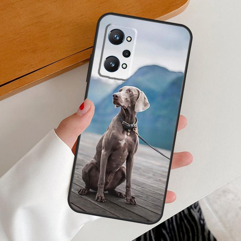 Weimaraner Dog For Realme 12 Pro Plus 11 10 9 C67 C55 C53 C51 C31 C35 C33 C30 C21Y C25s GT5 GT Neo 6 Case
