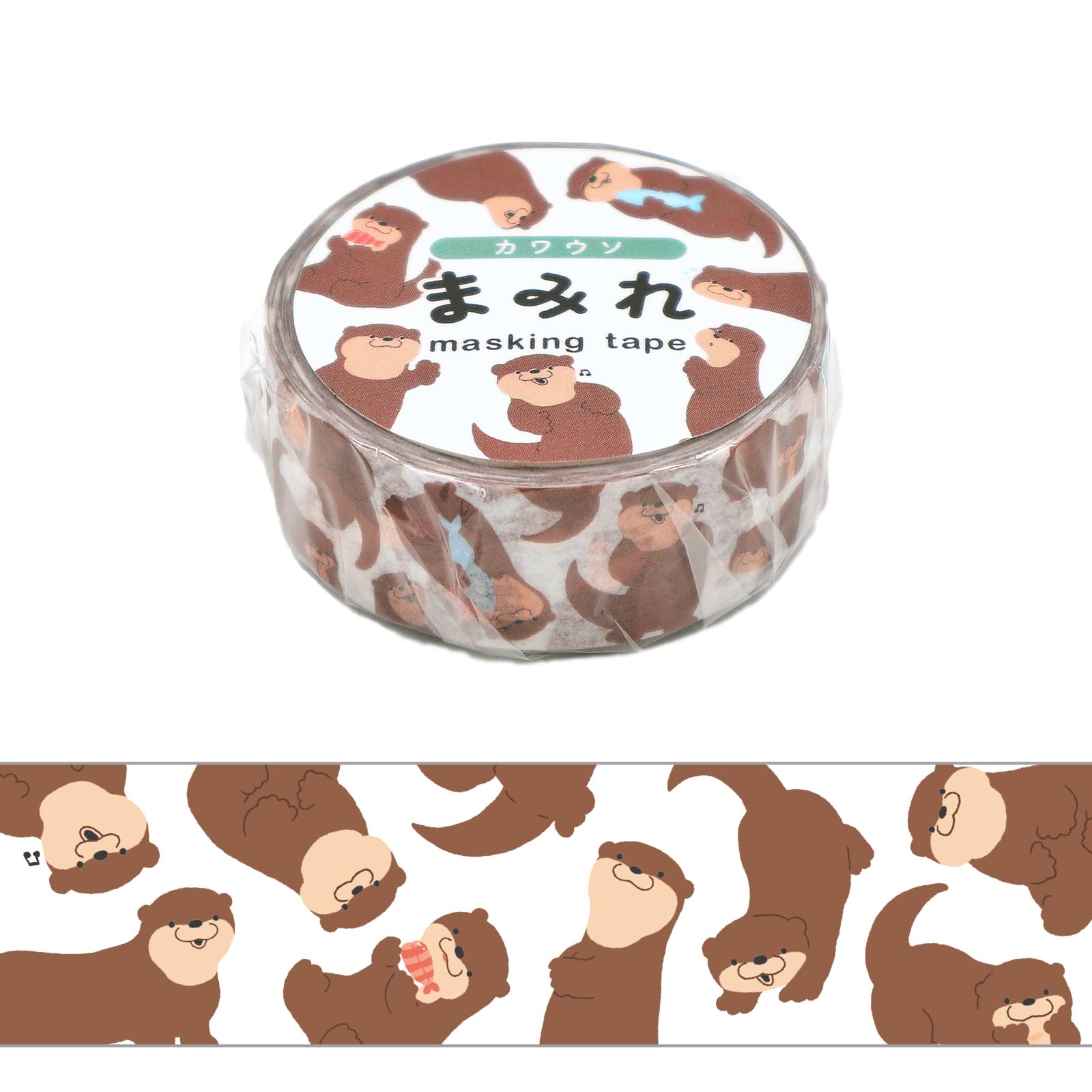 

World Craft Masking Covered Masking Otter Tape, Tape, Design, MRMT-011