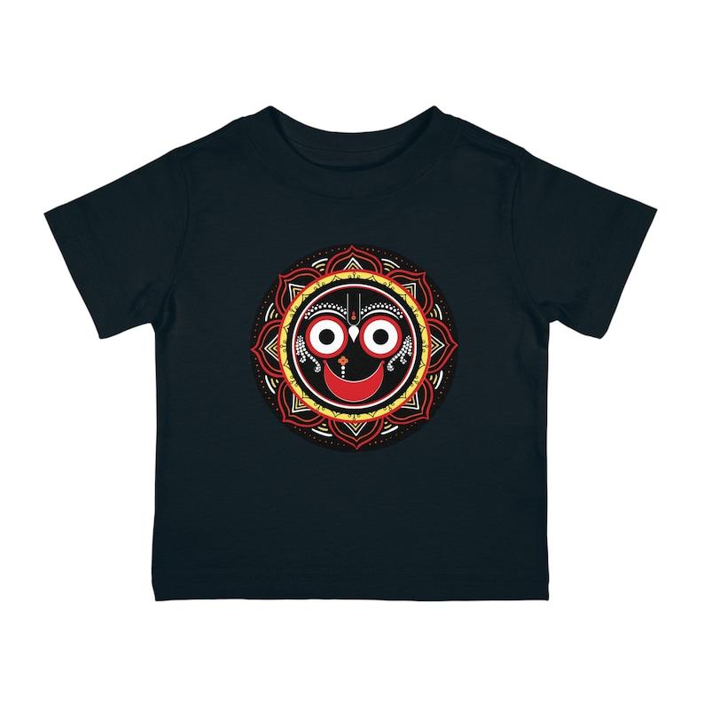 Jagannath Mandala Infant Cotton Jersey Tee Jai Jagannath Spiritual Baby Clothing Little Bhakta Krishna Kids Bhakti Yoga Gift Krishna Tees 120