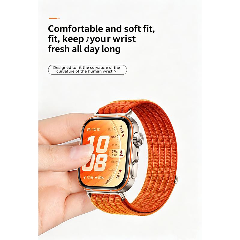 Pulseira de Laço Trançado de Nylon Para Huawei Watch Fit 5/Fit5 Pro Esportiva Confortável Respirável Pulseira de Pulso Para HUAWEI Fit 4Pro 4 3 Pulseira de Tecido