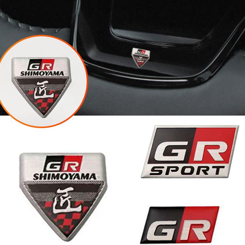 For Toyota GR Sport 3d Car Sticker Metal Labeling Emblem Badge Decals For Toyota Supra Sport Gr Sport C-Hr Rav4 Prius Auto Camry