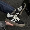 Men's Casual Shoes 2025 New Trend College Style Wide Toe Soft Comfortable Flat Shoes Outdoor Casual Sports Skate Shoes