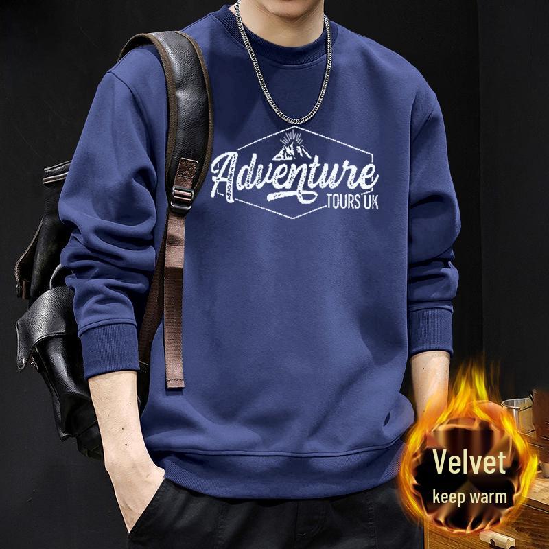 Men's Japanese-Style Letter Print Long Sleeve Hoodie - Spring/Autumn Fashion