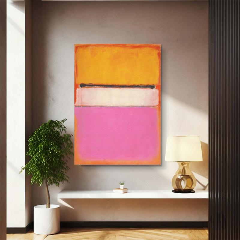 Mostra del Museo Mark Rothko Poster di Arte Astratta Moderna Pittura su Tela Stampe da Parete Immagine per Soggiorno Decorazione Domestica