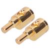 2pcs 0GA Wire Reducer Terminal Connector Pure Copper Gold Plated for Car Audio Amplifier Modification