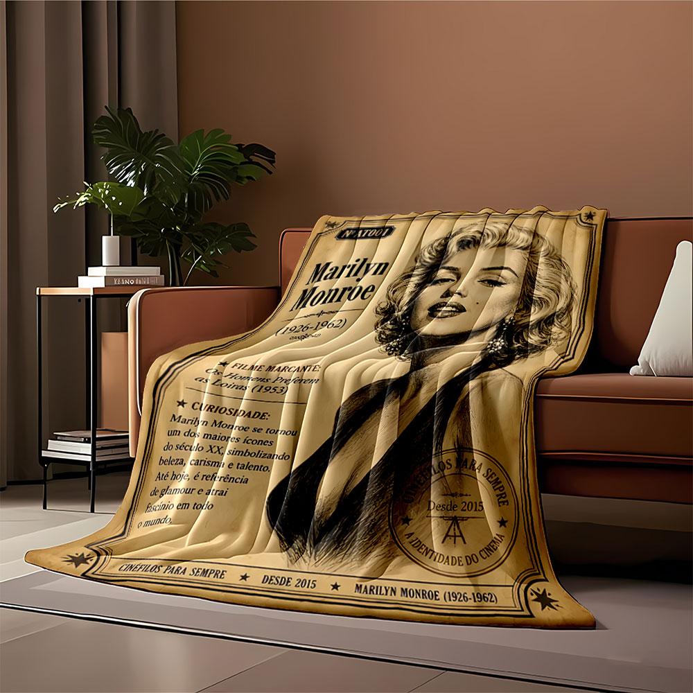 Vintage Glamour Tribute Blanket for all seasons blanket lunch break throw gift