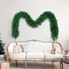 2.7M Artificial Wreath Artificial Christmas Garland Bushy Pine Decoration 180/220 Tips Green for Wall Fireplace