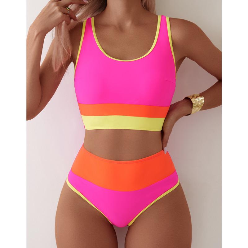 Cover Belly Sexy High Waist Bikinis Women Swimwear Female Swimsuit For Swim Wear Bathing Suits Bikini Set Beachwear Pool Bather
