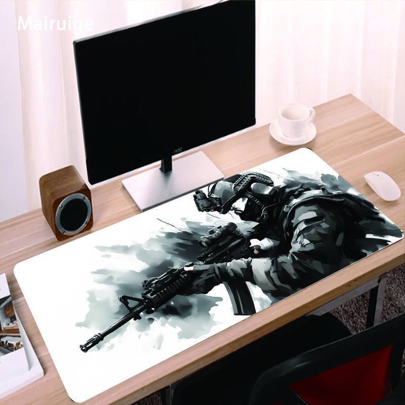 Waterproof Pad 900x400 Soldiers' Assault Gamer Stuff Office Desk Accessories Mousepad 900x400x3mm Xxl Desk Pad Mouse Carpet
