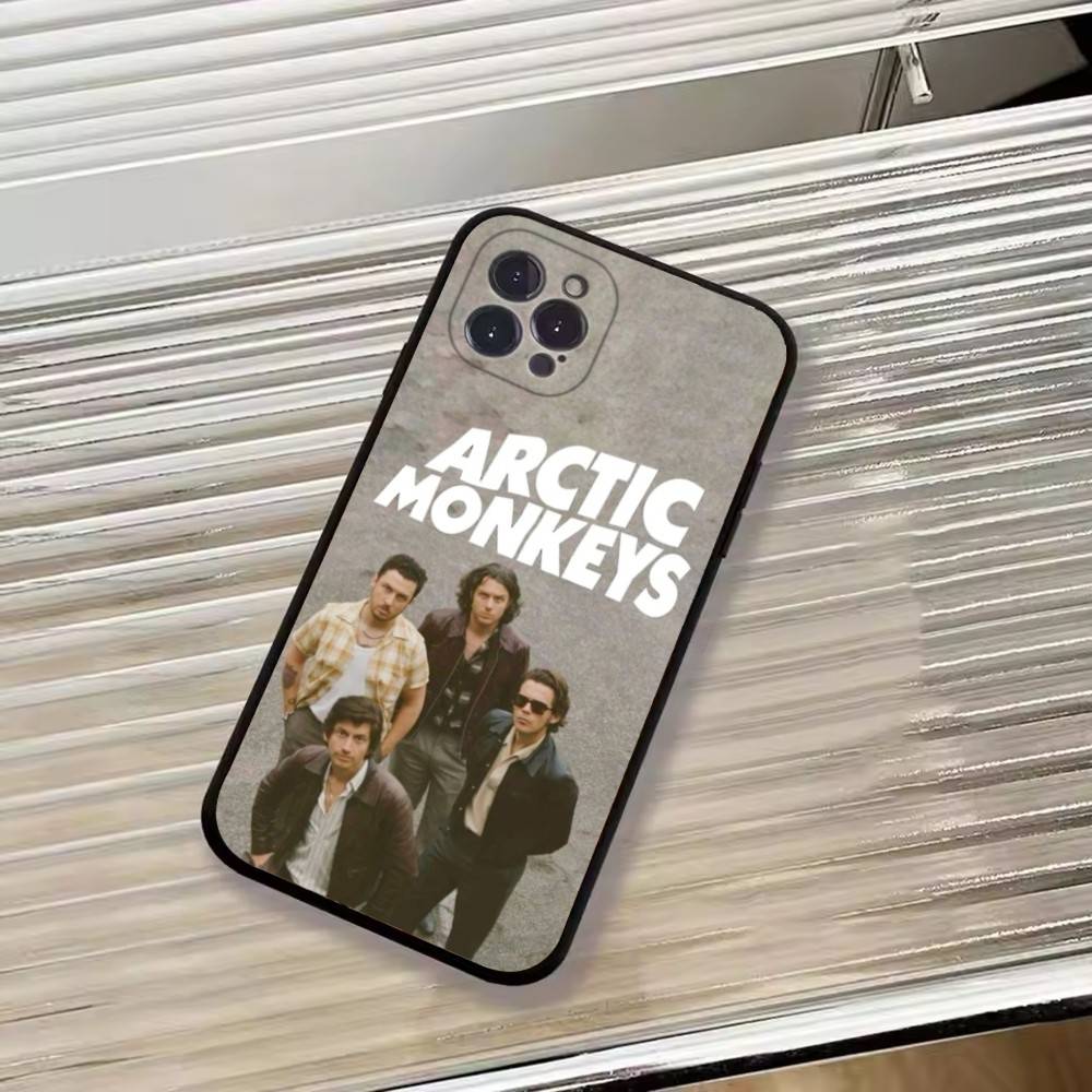 A-Arctic M-Monkeys Band Phone Case For iPhone 17,16,15,14,13,12,11 Plus,Pro Max,XS,Soft Silicone Black Cover
